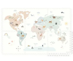 Alfombra de Juegos Tiloo Puzzle Worldmap