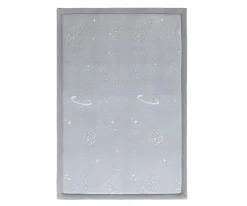 Alfombra Infantil Brilla en la Oscuridad Planet 170 x 120 cm