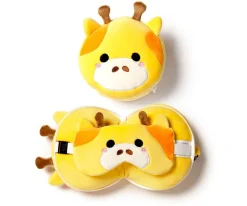 Almohada de Viaje con Antifaz Relaxeazzz Jirafa
