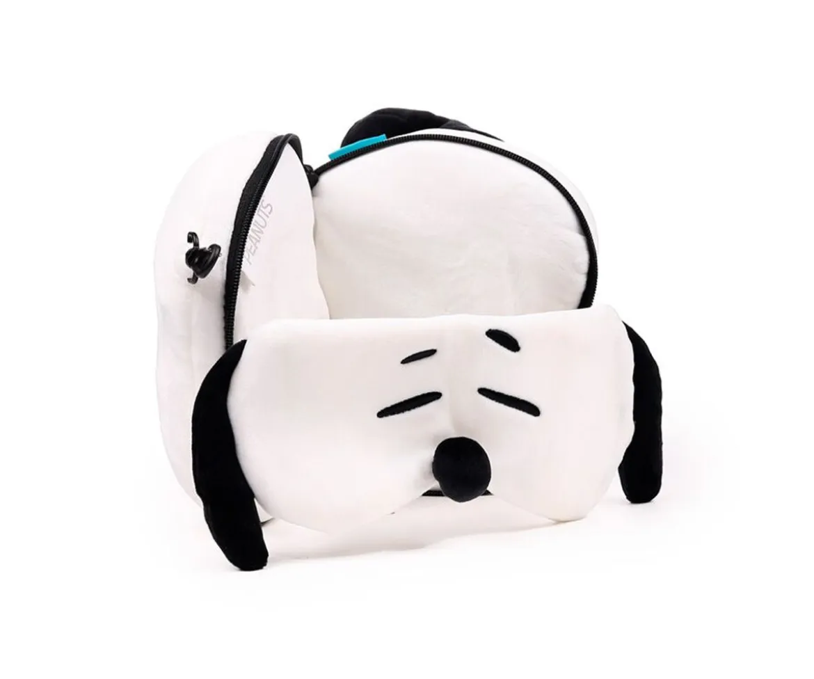 Almohada de Viaje con Antifaz Relaxeazzz Peanuts Snoopy