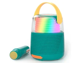 Altavoz Bluetooth y Karaoke KS-80 Azul Turquesa