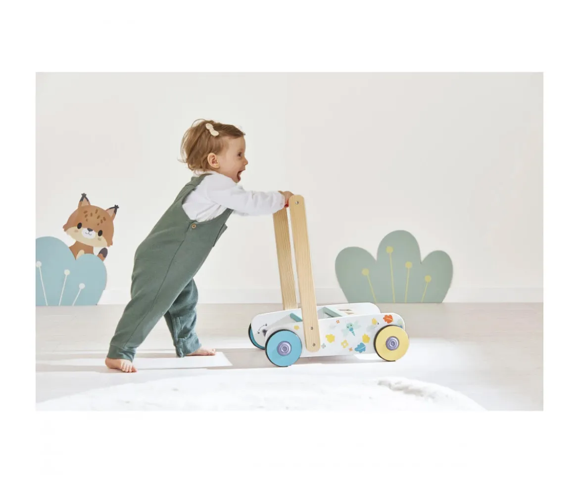 Andador con Cubos de Madera Pure