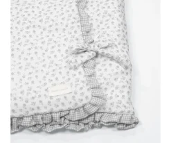 Arrullo/Manta Little Bloom Flor Gris