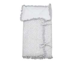 Arrullo/Manta Little Bloom Flor Gris
