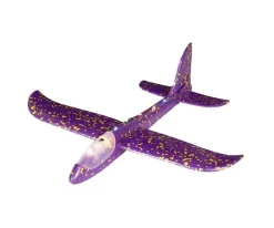 Avión Planeador con Luz LED Morado