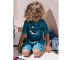 Bañador Boy Whale Teal
