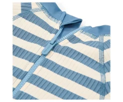 Bañador con Cremallera Ocean Blue Stripes