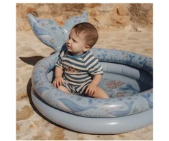Bañador con Cremallera Ocean Blue Stripes