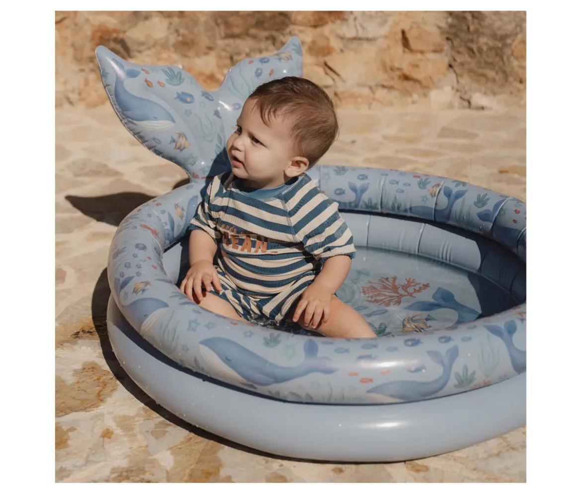 Bañador con Cremallera Ocean Blue Stripes