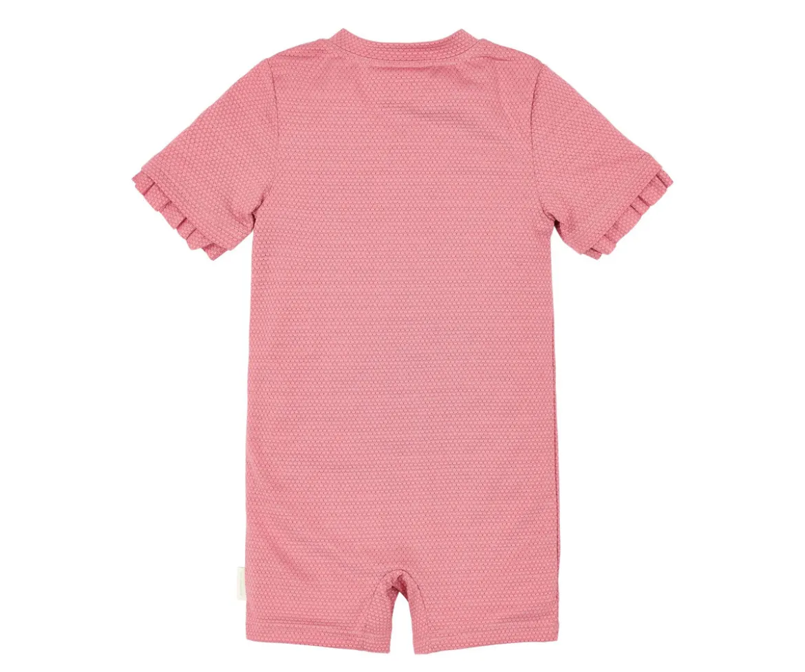 Bañador con Cremallera Pink Rose