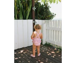 Bañador Cruzado con Volantes Whale Pink