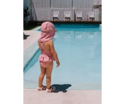 Bañador Cruzado con Volantes Whale Pink