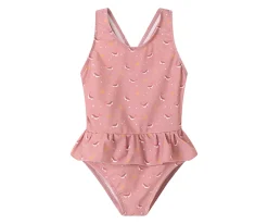 Bañador Cruzado con Volantes Whale Pink