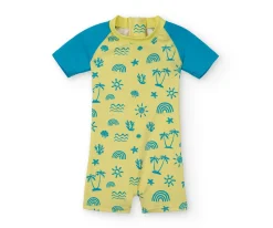 Bañador Mono Protección Solar Neon Palms