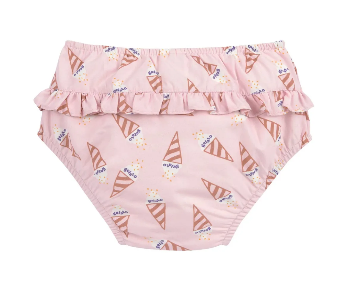 Bañador Pañal con Volante Ice Cream Pale Pink