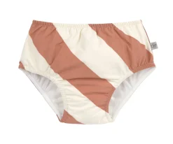 Bañador Pañal Stripes Clay Sea Salt