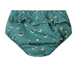 Bañador Pañal Volantes Whale Teal