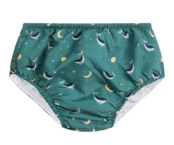 Bañador Pañal Volantes Whale Teal