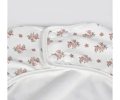 Babero con Mangas Botton Flores