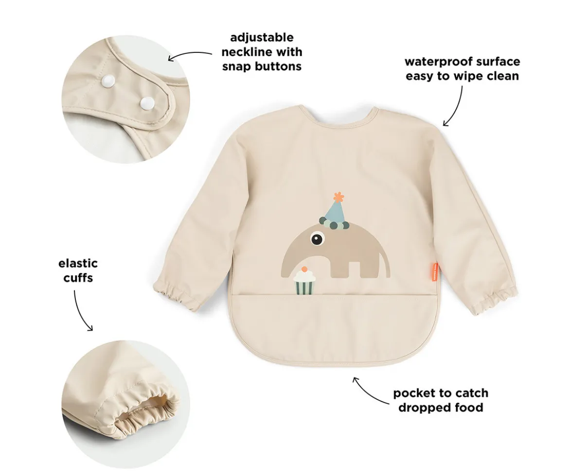 Babero con Mangas Celebration Sand 6-18m Personalizable