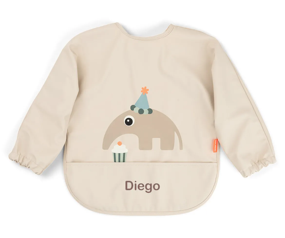 Babero con Mangas Celebration Sand 6-18m Personalizable