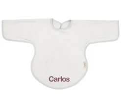 Babero con Mangas Silver Grey Personalizable