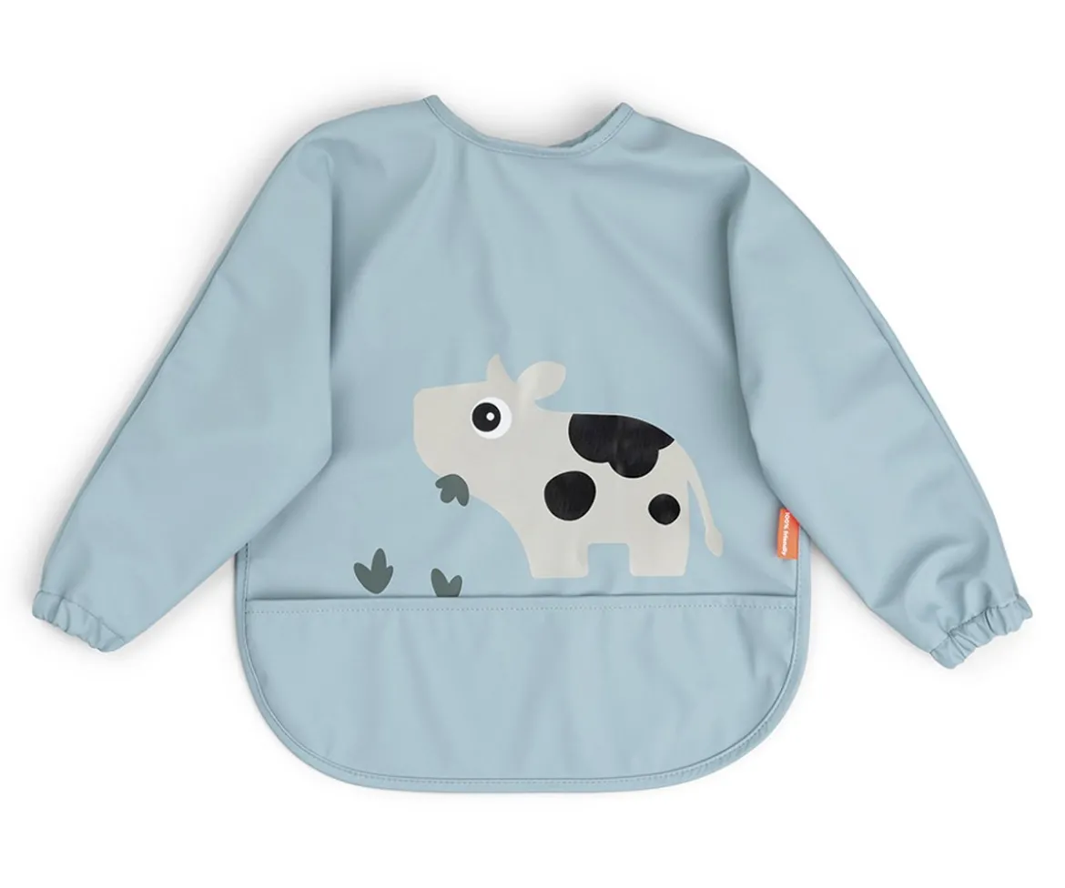 Babero con Mangas Tiny Farm Blue 6-18m Personalizable