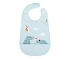 Babero con Velcro Playground Blue