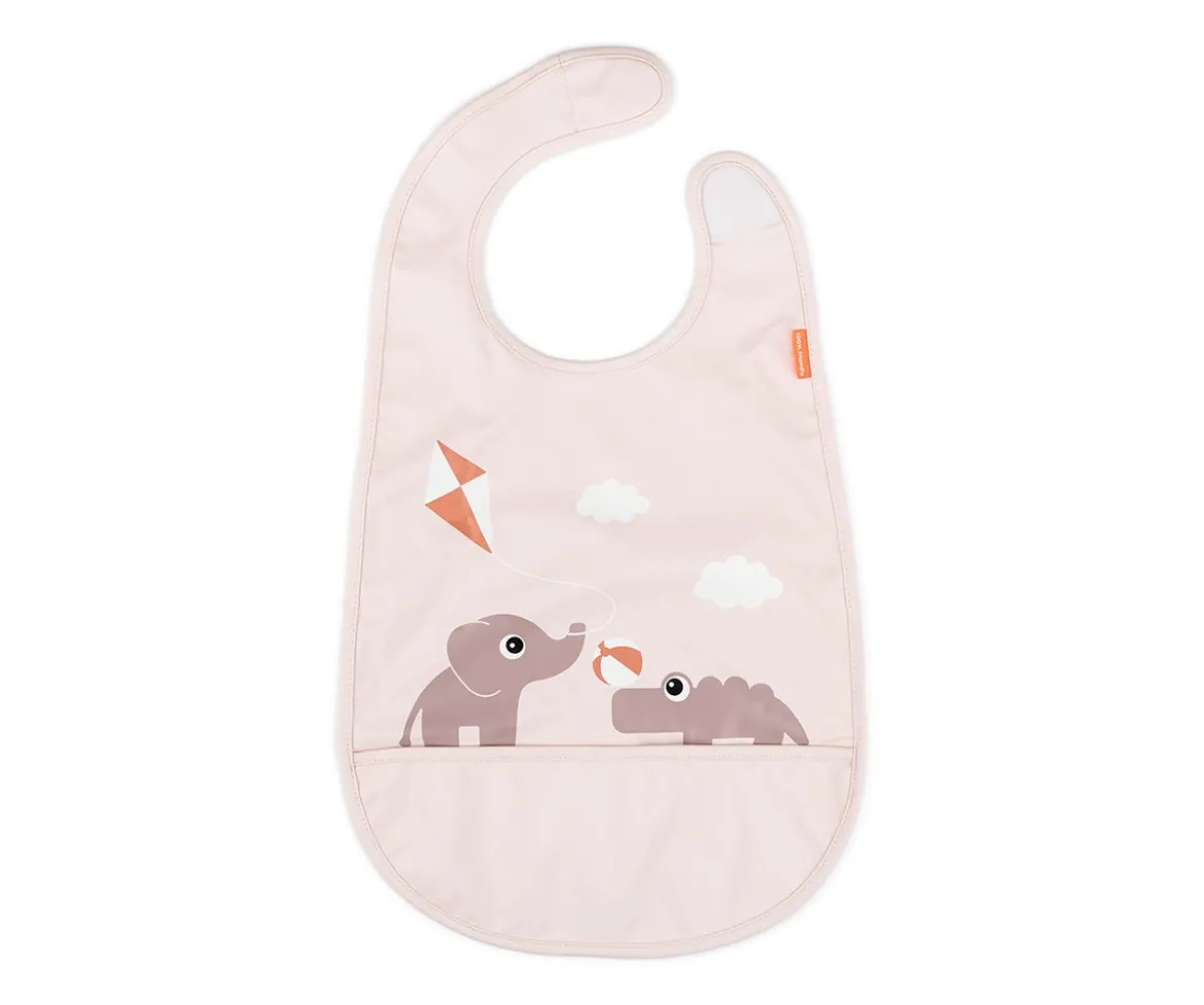Babero con Velcro Playground Powder