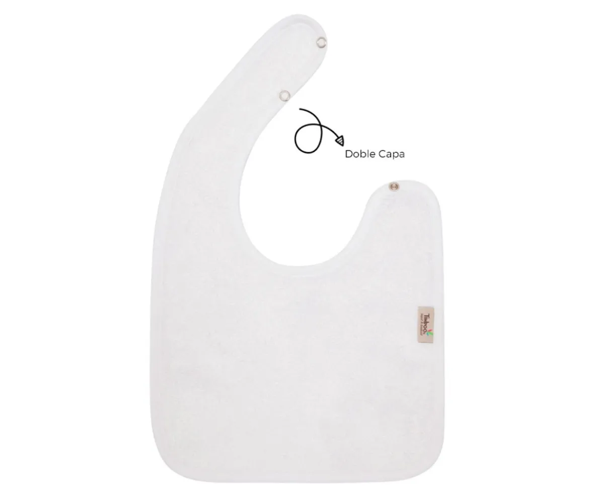 Babero Doble Bebé Timboo White Personalizable