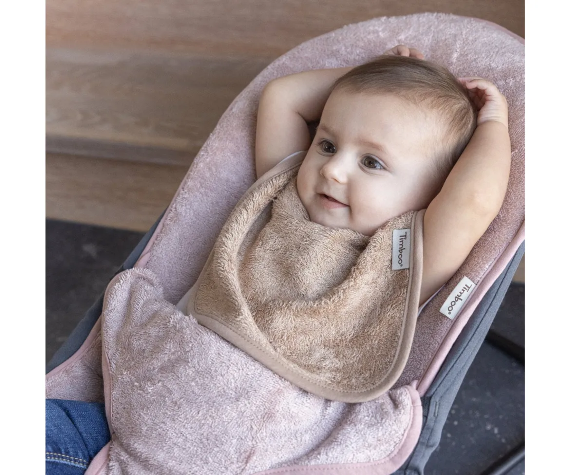 Babero Doble Timboo Savannah Sand Personalizable