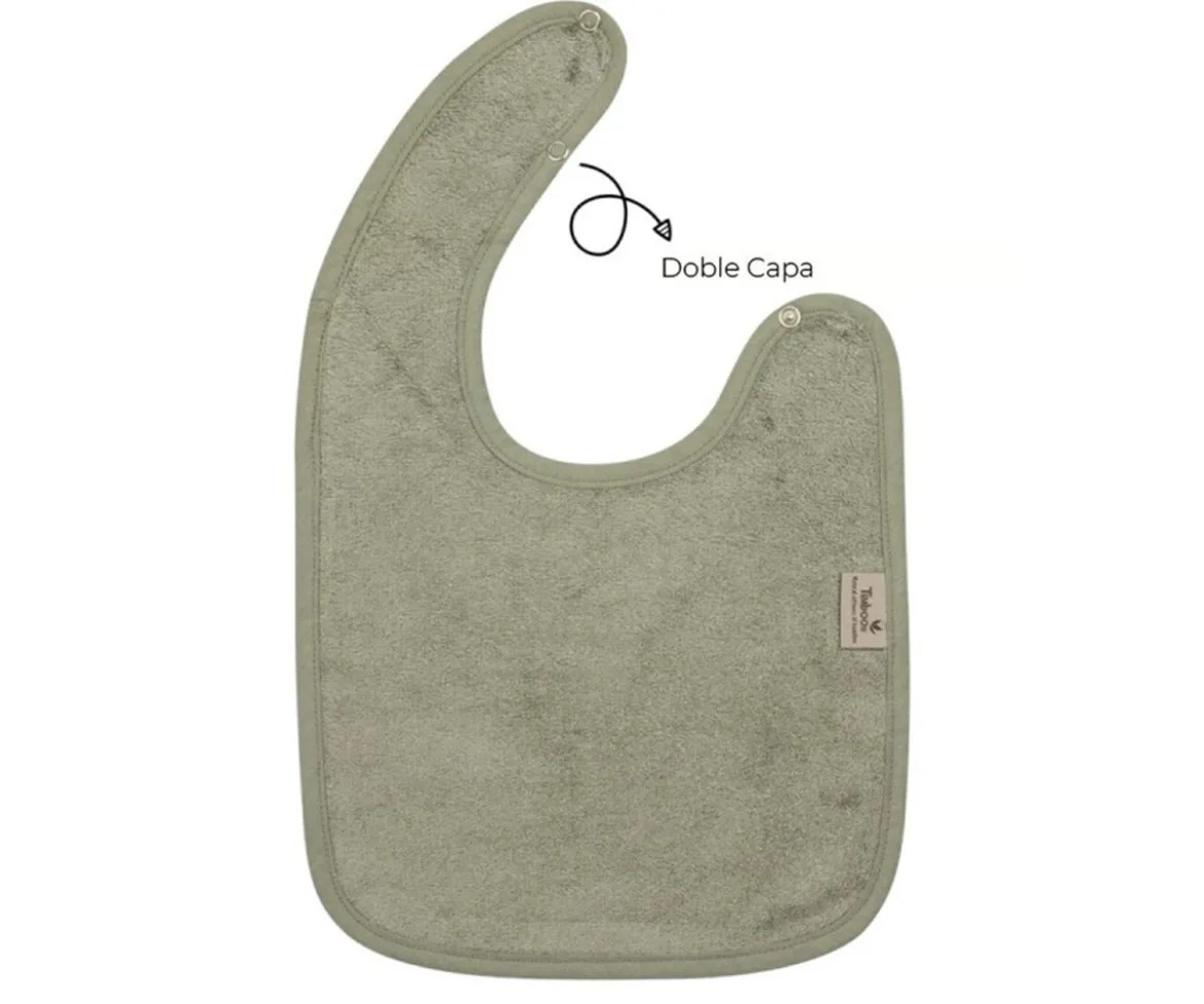 Babero Doble Timboo Whisper Green Personalizable