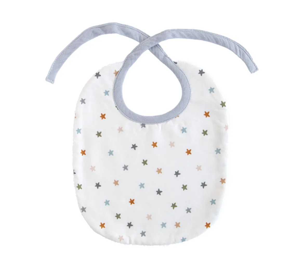 Babero Little Stars Blue Personalizable