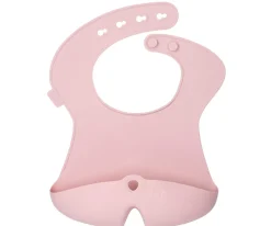 Babero Silicona Enrollable Blush