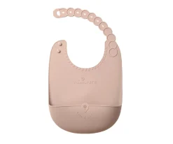 Babero Silicona Enrollable Pink Salt