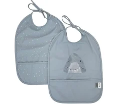 2 Baberos Impermeables Mr. Shark