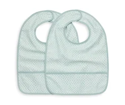 2 Baberos Impermeables Snake Soft Green