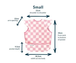 Babero Sin Mangas Impermeable Checkers Beige