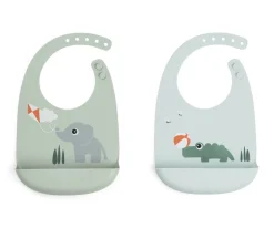 2 Baberos Silicona Plaground