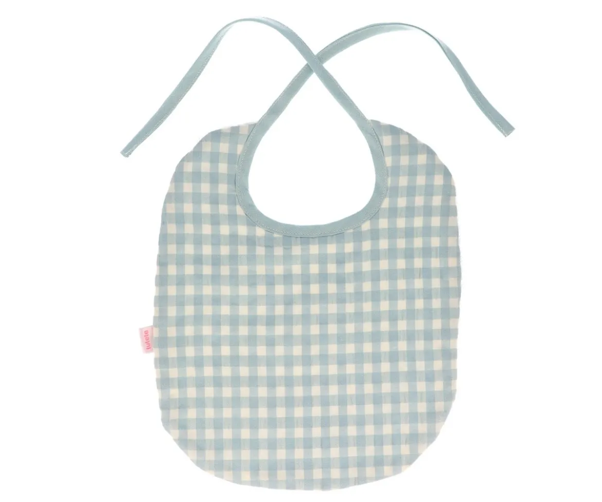 Babero Vichy Verde Personalizable
