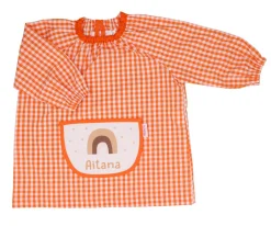 Babi con Bolsillo Central Arcoiris Naranja Personalizado