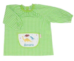 Babi con Bolsillo Central Dinosaurios Verde Personalizado