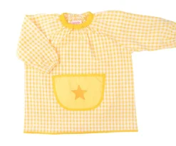 Babi con Bolsillo Central Estrella Amarillo Personalizable