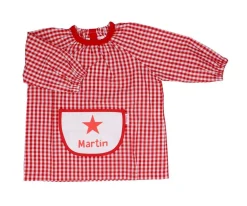 Babi con Bolsillo Central Estrella Rojo Personalizado