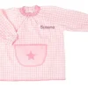 Babi con Bolsillo Central Estrella Rosa Personalizable