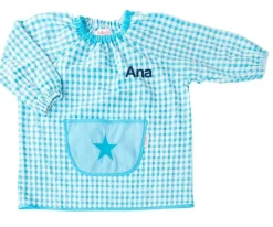 Babi con Bolsillo Central Estrella Turquesa Personalizable