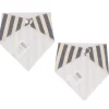 2 Bandanas Navy Blue Stripe