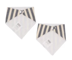 2 Bandanas Navy Blue Stripe