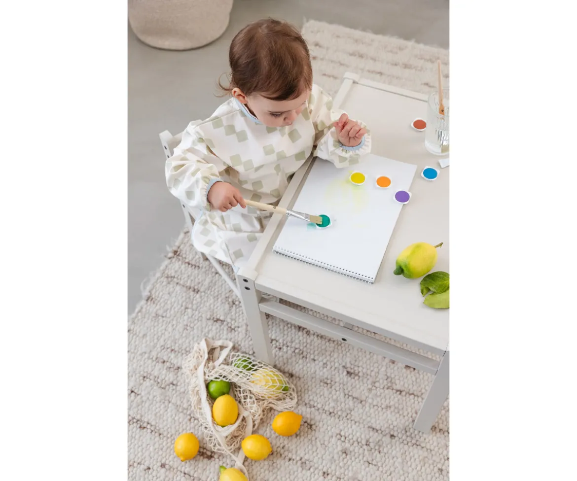 Bata de Pintura Escolar Happy Fruits Light Khaki
