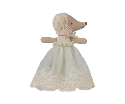 Bebé Ratón con Bata Mint
